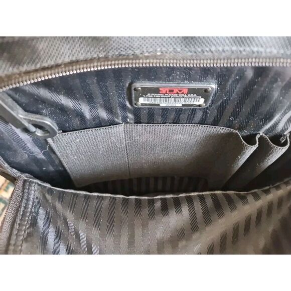 TUMI Alpha Rolling Laptop Briefcase Bag Ballistic Overnight Suitcase 2214D3 BLK - Picture 11 of 14